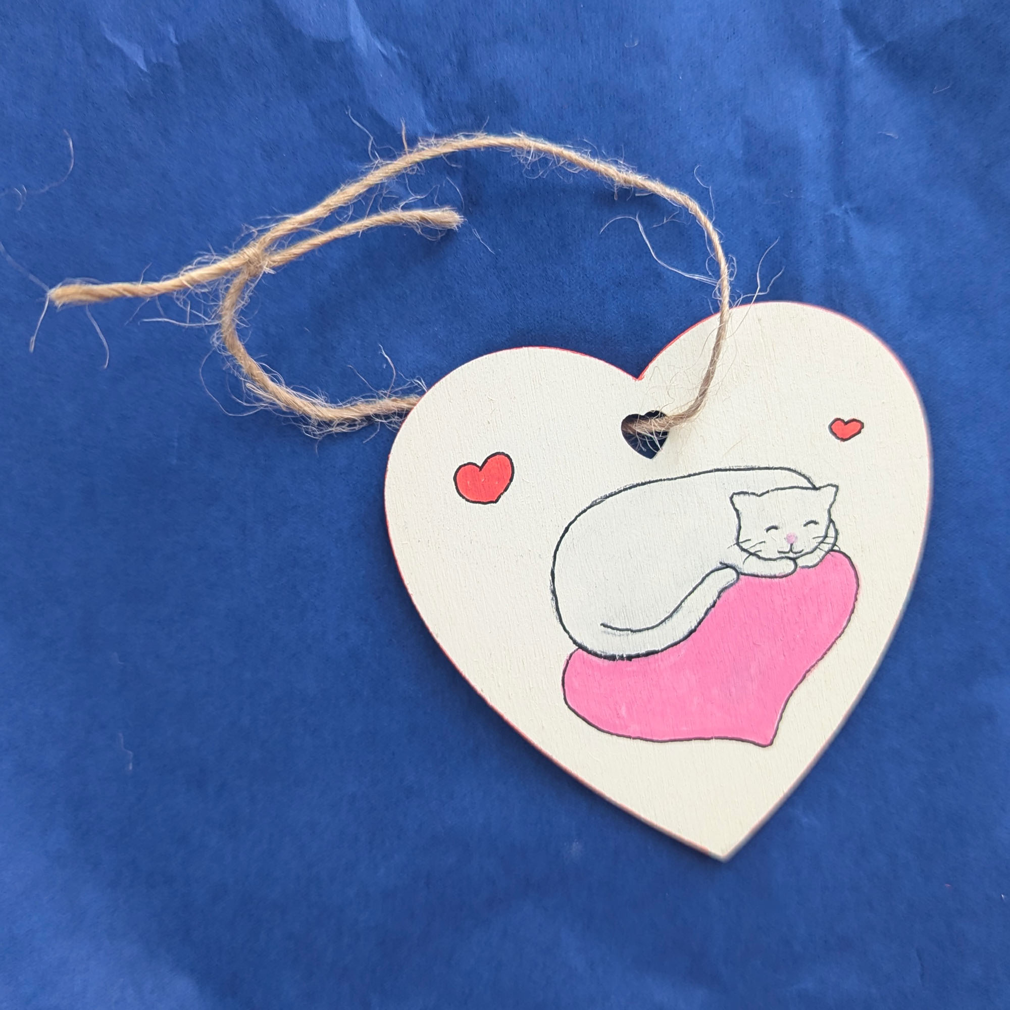 Cat Love Ornament Sample (2) Cat ornament photo.