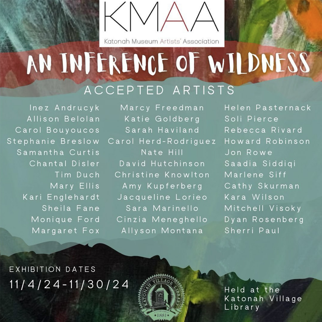 List of accepted artists for the exhibition.